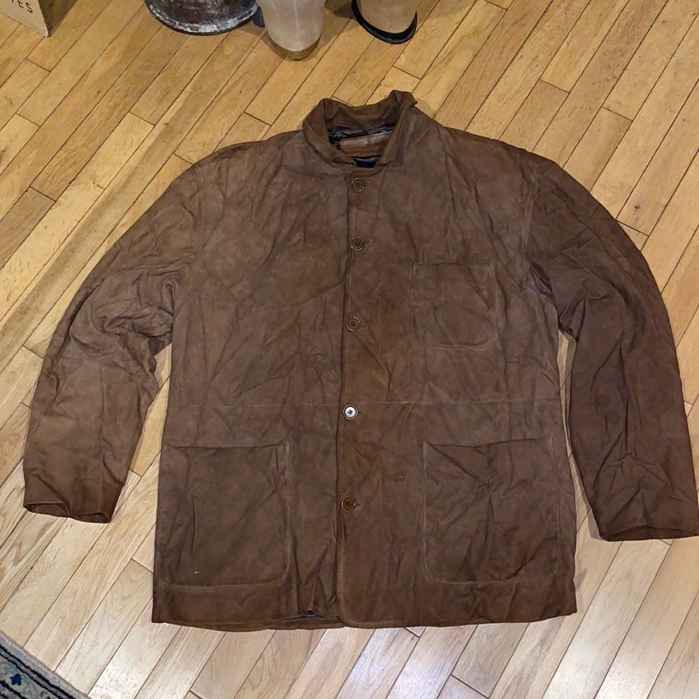 Ermenegildo Zegna leather jacket coat